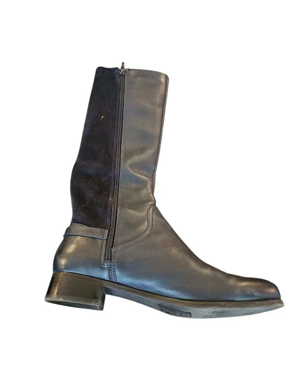 Nine West SymphonyVintage America Collection Leather Navy Blue Riding Boots  8.5